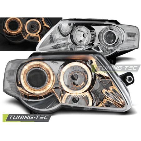 Fari Anteriori Angel Eyes per Volkswagen Passat B6 3C 03/2005-2010 (Cod. TT-LPVWC5)