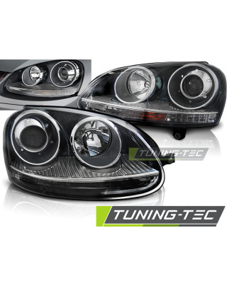 Fari Anteriori Nero per Volkswagen Golf 5 10/2003-2009 (Cod. TT-LPVW20)
