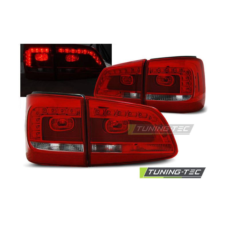 Fanali Posteriori LED Rosso/bianco per Volkswagen Touran Dal 08/2010 (Cod. TT-LDVWA9)