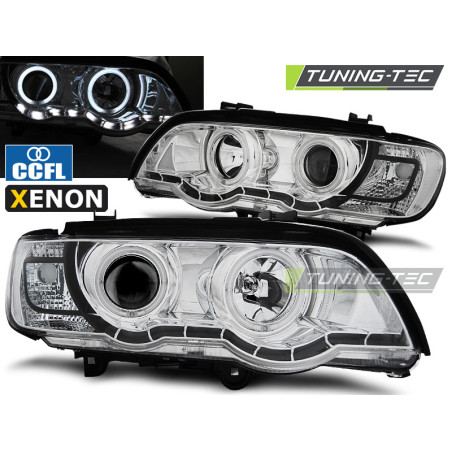 Fari Anteriori Angel Eyes per BMW X5 E53 09/1999-10/2003 (Cod. TT-LPBMC4)