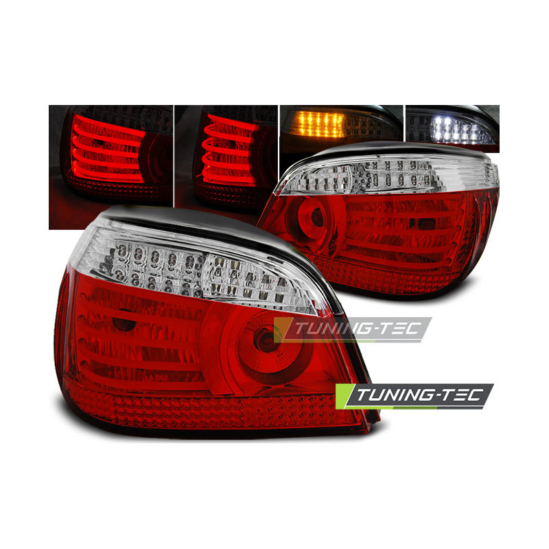 Fanali Posteriori LED Rosso/bianco per BMW Serie 5 E60 07/2003-2007 (Cod. TT-LDBM94)