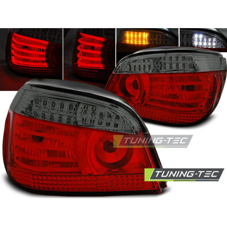 Fanali Posteriori LED Rosso Fumé per BMW Serie 5 E60 07/2003-2007 (Cod. TT-LDBM95)