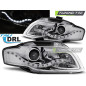 Fari Anteriori Luci Diurne DRL Cromato per Audi A4 B7 11/2004-03/2008 (Cod. TT-LPAUA5)