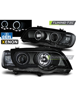 Fari Anteriori Angel Eyes per BMW X5 E53 09/1999-10/2003 (Cod. TT-LPBMC5)