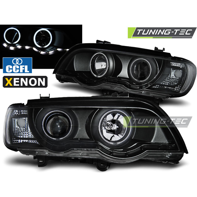 Fari Anteriori Angel Eyes per BMW X5 E53 09/1999-10/2003 (Cod. TT-LPBMC5)