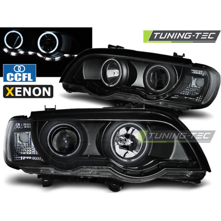 Fari Anteriori Angel Eyes per BMW X5 E53 09/1999-10/2003 (Cod. TT-LPBMC5)