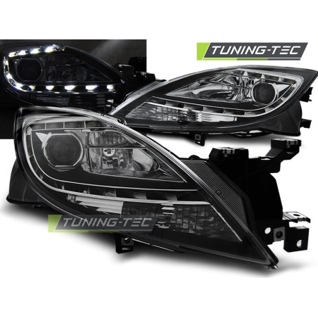 Fari Anteriori con Luci Diurne Luci Diurne Nero per Mazda 6 Ii 2010-2012 (Cod. TT-LPMA07)