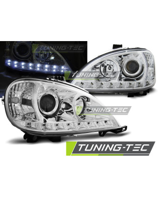 Fari Anteriori Luci Diurne Cromato per Mercedes-Benz W163 Ml Classe M 09/2001-2005 (Cod. TT-LPME84)
