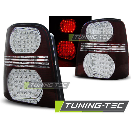 Fanali Posteriori LED Rosso/bianco per Volkswagen Touran 02/2003-2010 (Cod. TT-LDVW46)