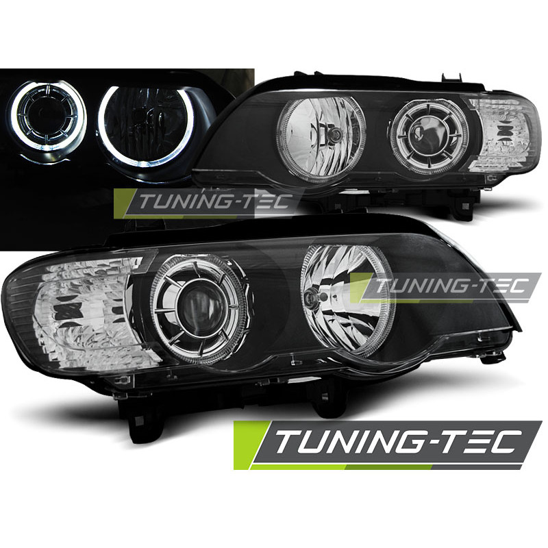 Fari Anteriori Angel Eyes per BMW X5 E53 09/1999-10/2003 (Cod. TT-LPBMD2)