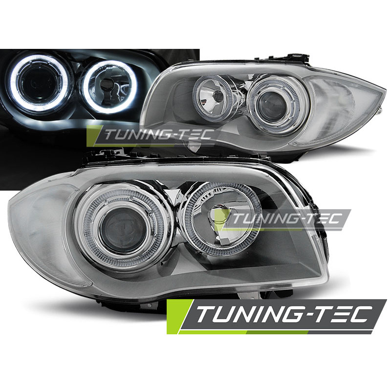 Fari Anteriori Angel Eyes per BMW 1 E87/E81/82/88 2004-2011 (Cod. TT-LPBMD4)