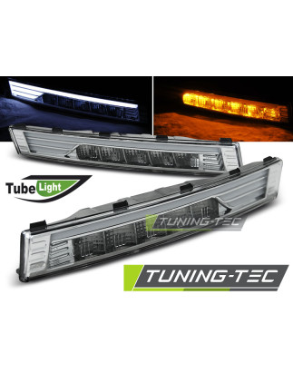 Indicatori Anteriori LED Cromato per Volkswagen Passat B6 04/2005-09/2010 (Cod. TT-KPVW25)