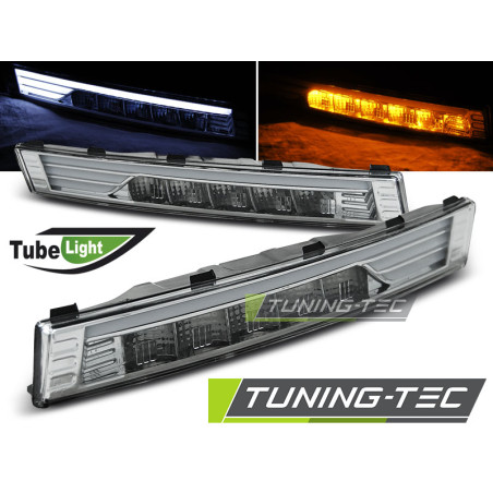 Indicatori Anteriori LED Cromato per Volkswagen Passat B6 04/2005-09/2010 (Cod. TT-KPVW25)