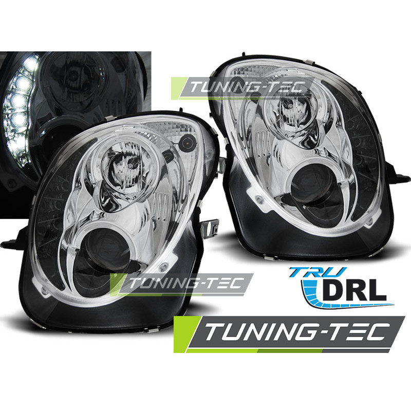 Fari Anteriori con Luci Diurne Luci Diurne DRL Cromato per Alfa Romeo Mito Tru 2008-2019 (Cod. TT-LP