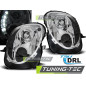 Fari Anteriori con Luci Diurne Luci Diurne DRL Cromato per Alfa Romeo Mito Tru 2008-2019 (Cod. TT-LP