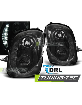 Fari Anteriori con Luci Diurne Luci Diurne DRL Nero per Alfa Romeo Mito Tru 2008-2019 (Cod. TT-LPAR0