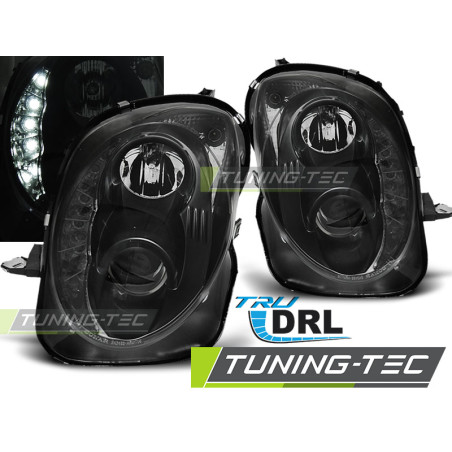 Fari Anteriori con Luci Diurne Luci Diurne DRL Nero per Alfa Romeo Mito Tru 2008-2019 (Cod. TT-LPAR0