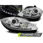 Fari Anteriori Luci Diurne Cromato per Seat Leon Altea 2009-2012 (Cod. TT-LPSE23)