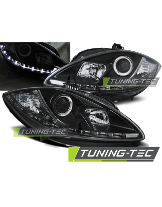 Fari Anteriori Luci Diurne Nero per Seat Leon Altea 2009-2012 (Cod. TT-LPSE24)