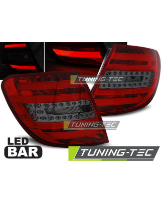 Fanali Posteriori LED Rosso Fumé per Mercedes-Benz Classe C W204 2007-2010 (Cod. TT-LDME77)