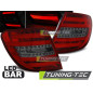 Fanali Posteriori LED Rosso Fumé per Mercedes-Benz Classe C W204 2007-2010 (Cod. TT-LDME77)