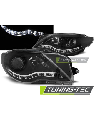 Fari Anteriori Luci Diurne Nero per Volkswagen Passat Cc 2008-2012 (Cod. TT-LPVWJ5)