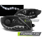 Fari Anteriori Luci Diurne Nero per Volkswagen Passat Cc 2008-2012 (Cod. TT-LPVWJ5)