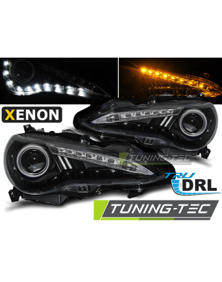 Fari Anteriori con Luci Diurne Luci Diurne DRL Nero per Toyota Gt86 Tru 2012-2016 (Cod. TT-LPTO31)