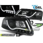 Fari Anteriori Luci Diurne DRL Nero per Audi A6 C6 04/2004-2008 (Cod. TT-LPAUC8)