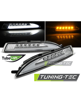 Indicatori Anteriori LED Cromato per Volkswagen Scirocco 2008-04/2014 (Cod. TT-KPVW41)