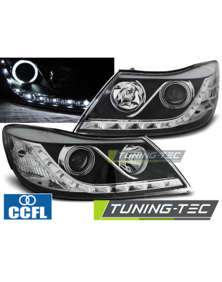 Fari Anteriori Luci Diurne Nero per Skoda Octavia 2009-2012 (Cod. TT-LPSK21)