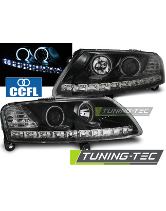 Fari Anteriori Angel Eyes per Audi A6 C6 04/2004-2008 (Cod. TT-LPAUA4)