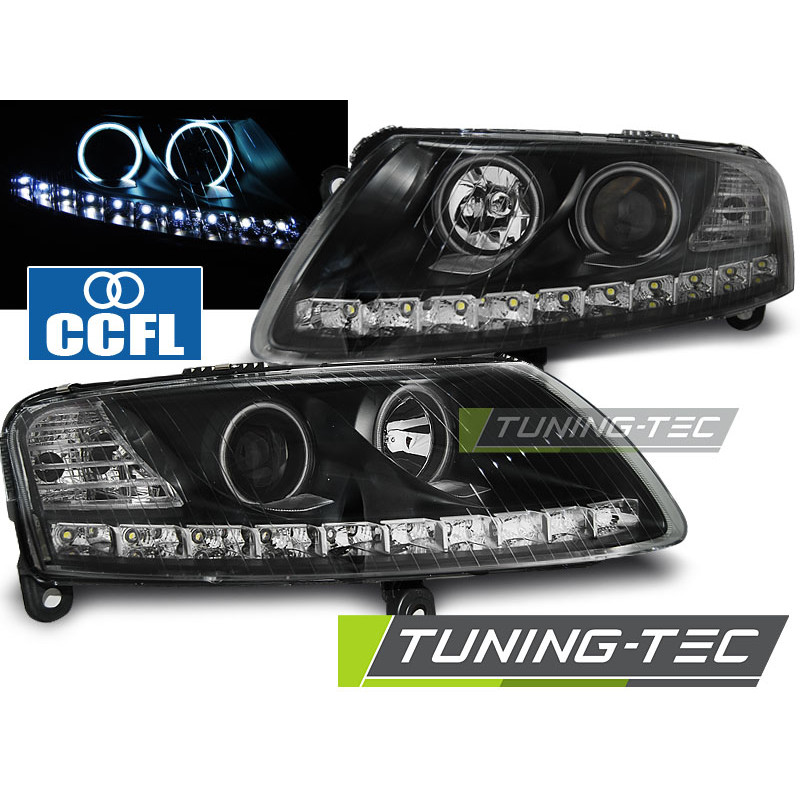 Fari Anteriori Angel Eyes per Audi A6 C6 04/2004-2008 (Cod. TT-LPAUA4)