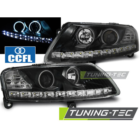 Fari Anteriori Angel Eyes per Audi A6 C6 04/2004-2008 (Cod. TT-LPAUA4)