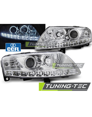 Fari Anteriori Angel Eyes per Audi A6 C6 04/2004-2008 (Cod. TT-LPAUA3)