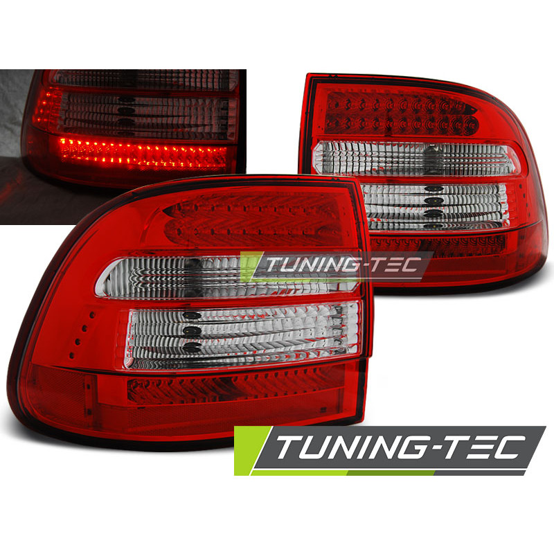 Fanali Posteriori LED Rosso/bianco per Porsche Cayenne 2002-2006 (Cod. TT-LDPO01)