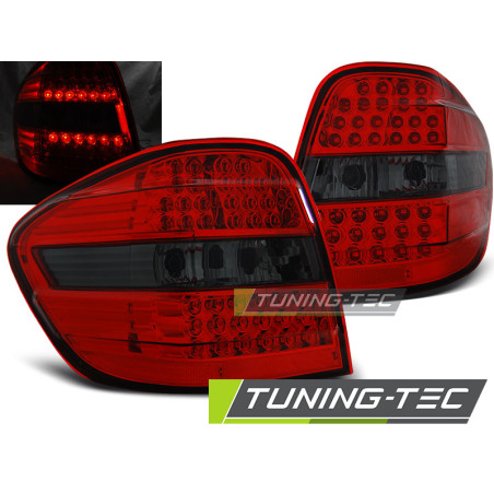 Fanali Posteriori LED Rosso Fumé per Mercedes-Benz Classe M W164 2005-2008 (Cod. TT-LDME93)
