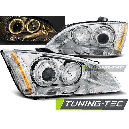 Fari Anteriori Angel Eyes per Ford Focus Ii 09/2004-01/2008 (Cod. TT-LPFO67)