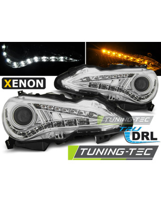 Fari Anteriori con Luci Diurne Luci Diurne DRL Cromato per Toyota Gt86 Tru 2012-2016 (Cod. TT-LPTO30