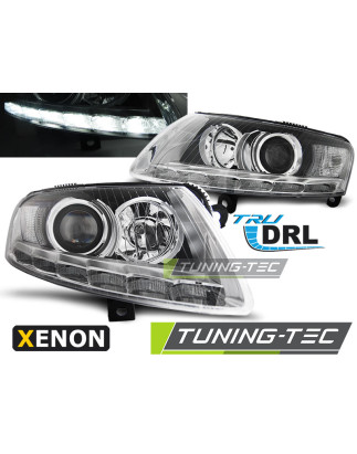 Fari Anteriori Luci Diurne DRL Cromato per Audi A6 C6 04/2004-2008 (Cod. TT-LPAUA8)