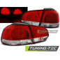 Fanali Posteriori LED Rosso/bianco per Volkswagen Golf 6 10/2008-2012 (Cod. TT-LDVWB5)