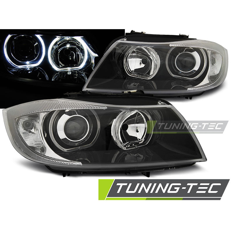 Fari Anteriori Angel Eyes per BMW E90/E91 03/2005-2011 (Cod. TT-LPBME4)