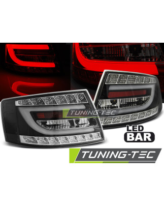 Fanali Posteriori LED Nero per Audi A6 C6 6PIN 04/2004-2008 (Cod. TT-LDAUB9)