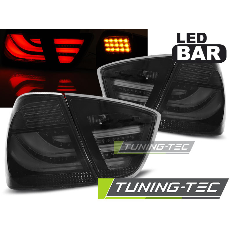 Fanali Posteriori LED Nero per BMW Serie 3 E90 03/2005-08/2008 (Cod. TT-LDBMA8)