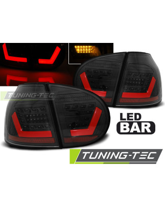 Fanali Posteriori LED Nero per Volkswagen Golf 5 10/2003-2009 (Cod. TT-LDVWB9)
