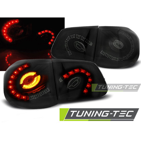 Fanali Posteriori LED Nero per Volkswagen Tiguan 10/2007-2011 (Cod. TT-LDVWC8)