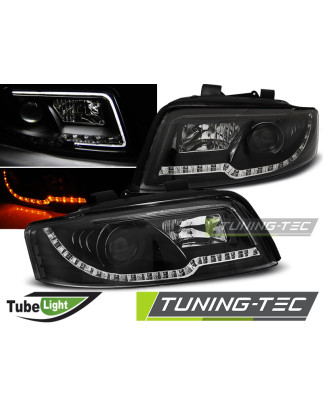 Fari Anteriori Nero per Audi A4 10/2000-10/2004 (Cod. TT-LPAUC3)