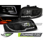 Fari Anteriori Nero per Audi A4 10/2000-10/2004 (Cod. TT-LPAUC3)