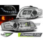 Fari Anteriori Cromato per Audi A4 B7 11/2004-03/2008 (Cod. TT-LPAUC4)
