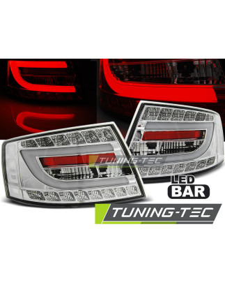 Fanali Posteriori LED Cromato per Audi A6 C6 6PIN 04/2004-2008 (Cod. TT-LDAUB8)